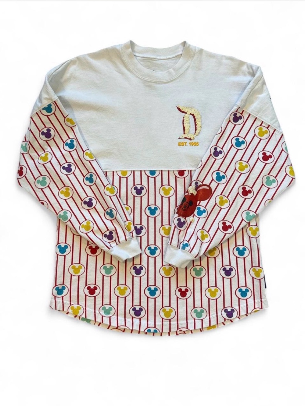 Vintage Disney Long Sleeve Popcorn Crewneck Shirt Size Small
